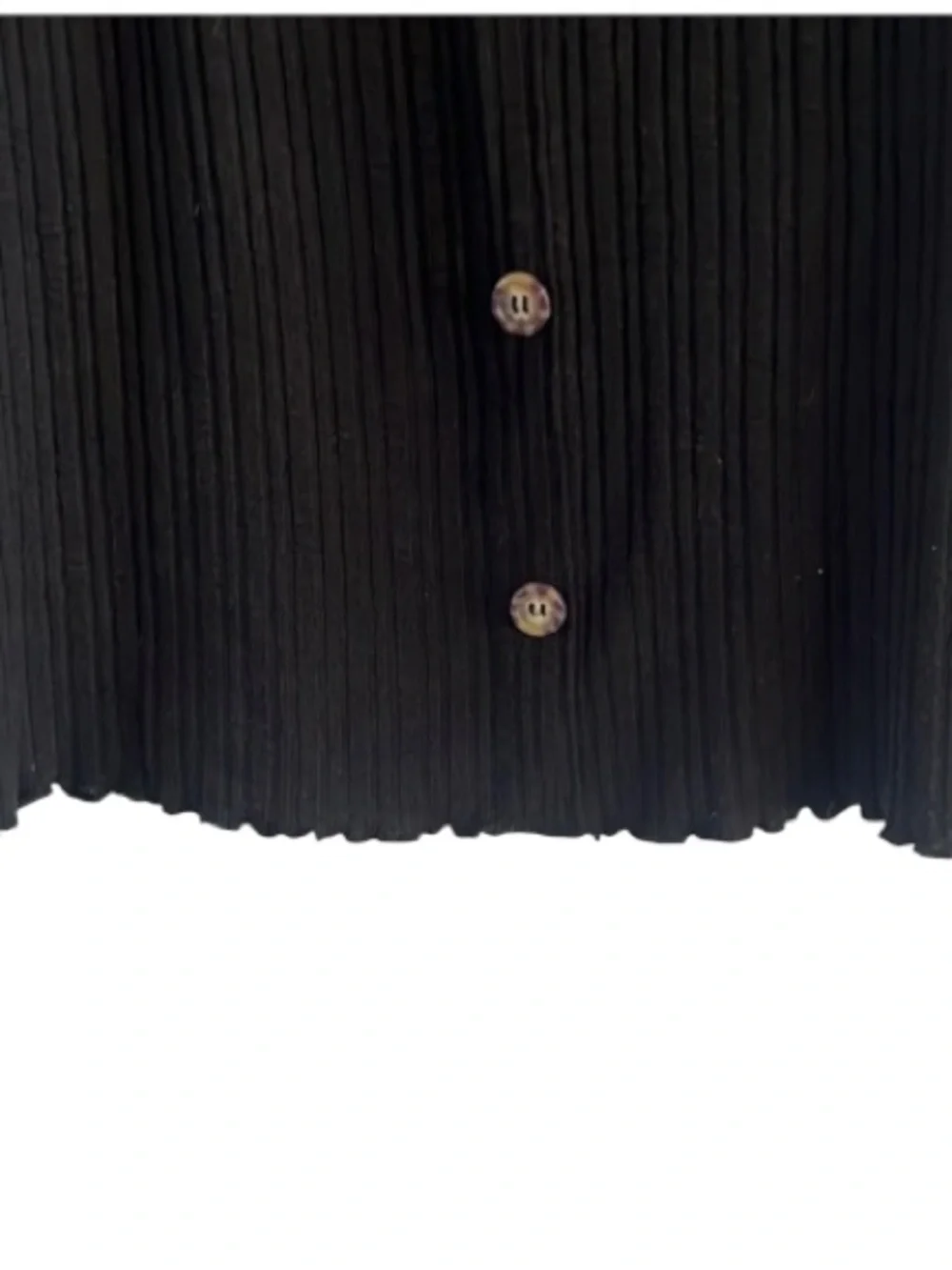 No Boundaries Scallop Trim Black Button-Front Mini Dress Size XXL